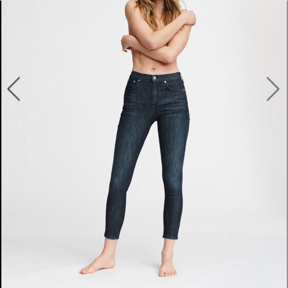 RAG & BONE size 25 High Rise Ankle Skinny stretch